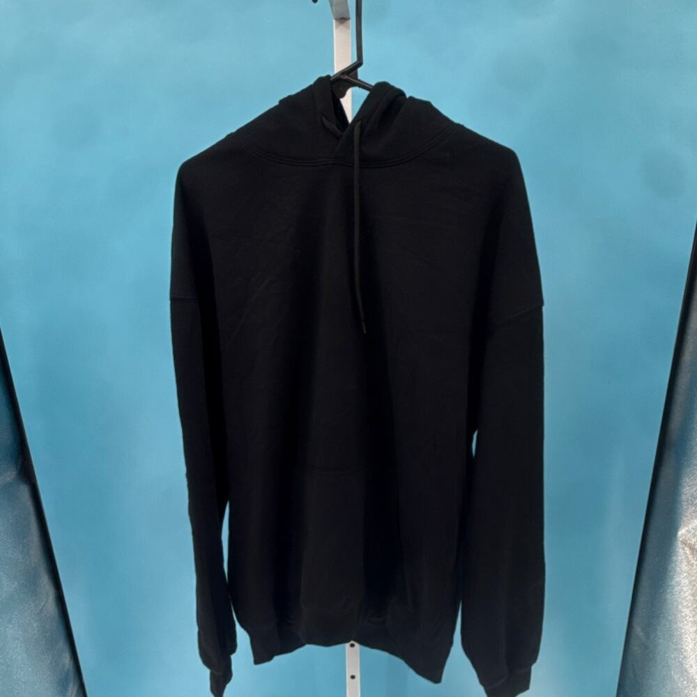 Men’s Black Goosebumps Graphic Pullover Hoodie Sweatshirt Long Sleeve Size XL